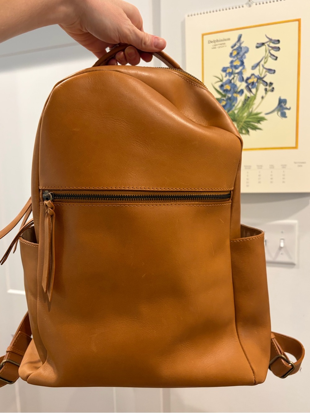able leather backpack